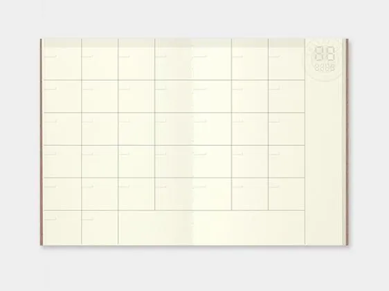 006. Free Diary Monthly Refill TRAVELER'S notebook Passport Size