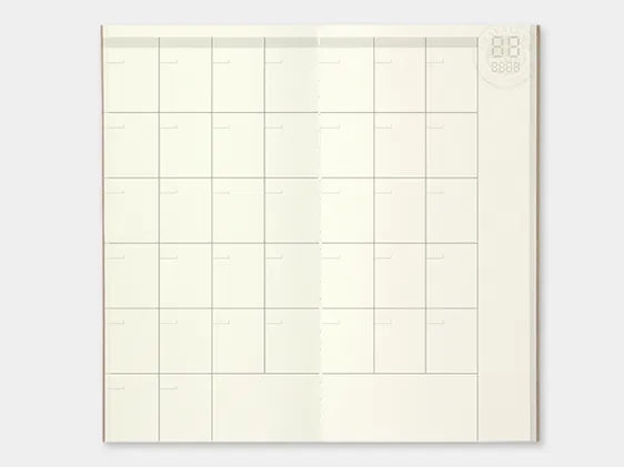 017. Free Diary Monthly Refill TRAVELER'S notebook