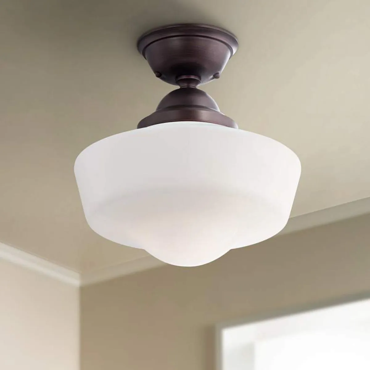 15 in. Semi flush Mount Light