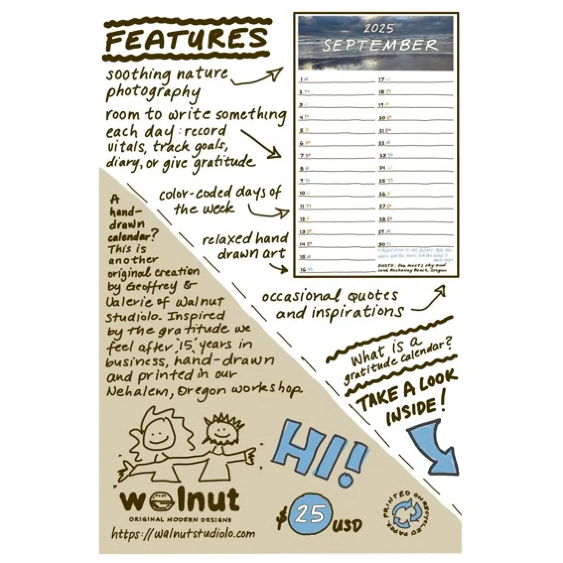 2025 Gratitude Calendar (Free Holiday Promotion)