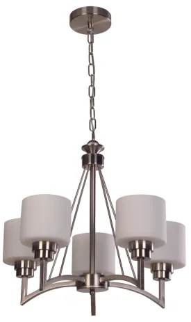 21996 Chandelier in Satin Nickel