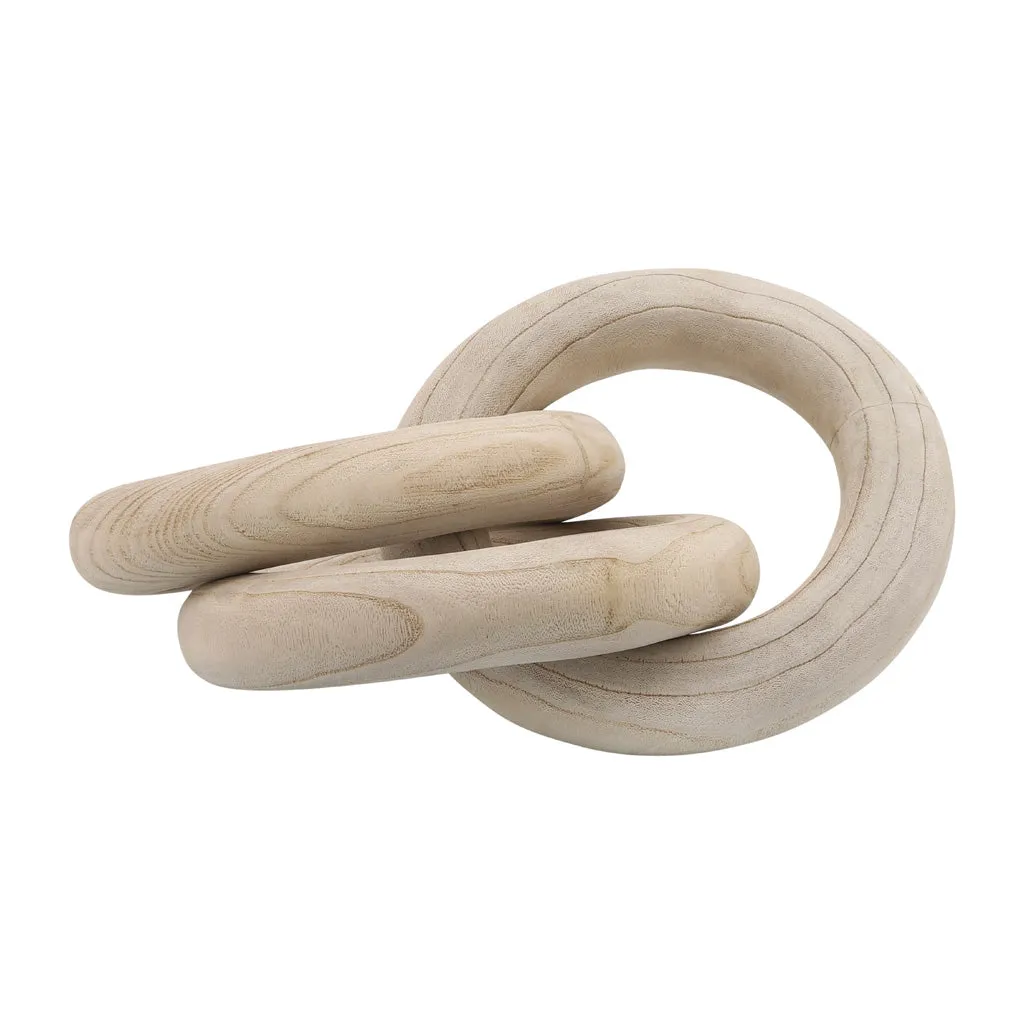 3 Wooden Rings, Natural