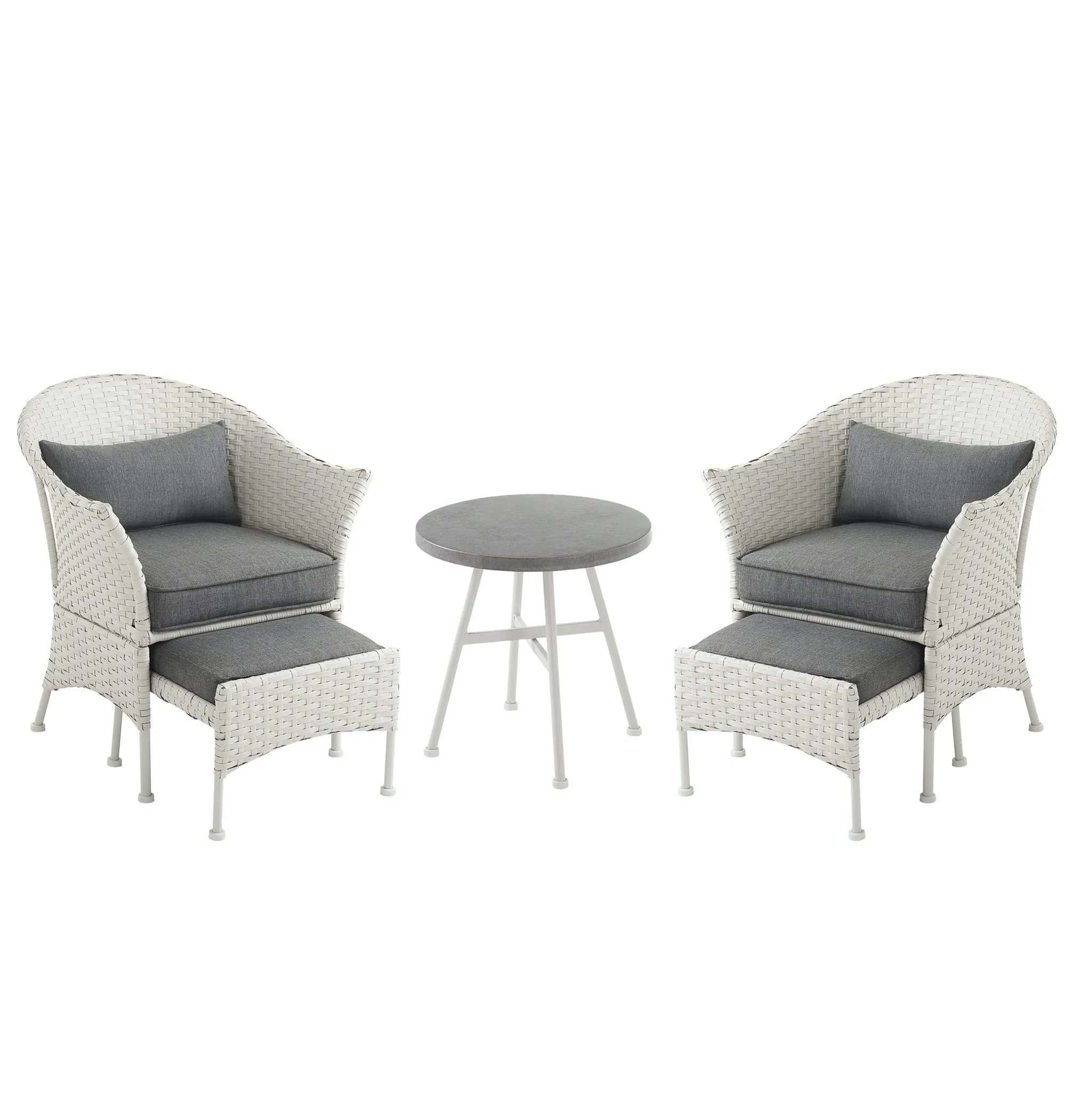 5-Piece Outdoor Wicker Patio Furniture Set