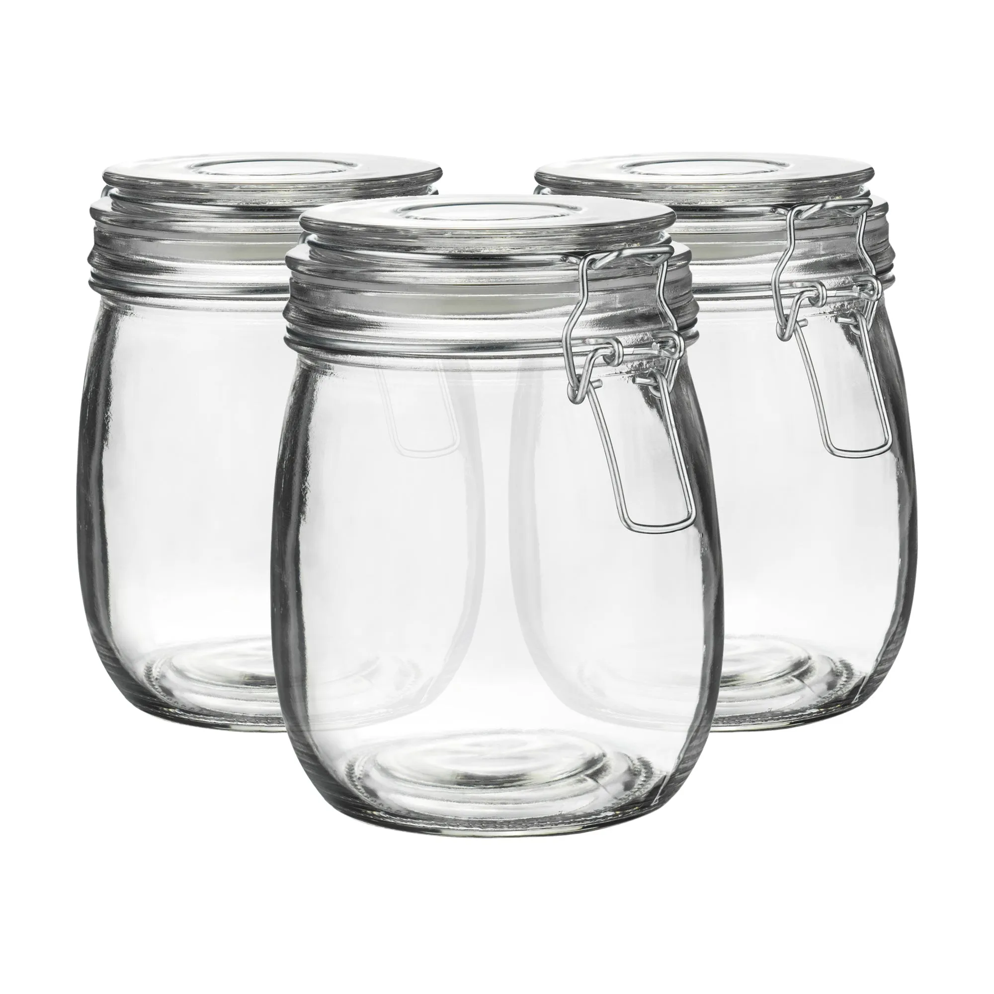 750ml Classic Glass Storage Jars - Pack of 3 - By Argon Tableware