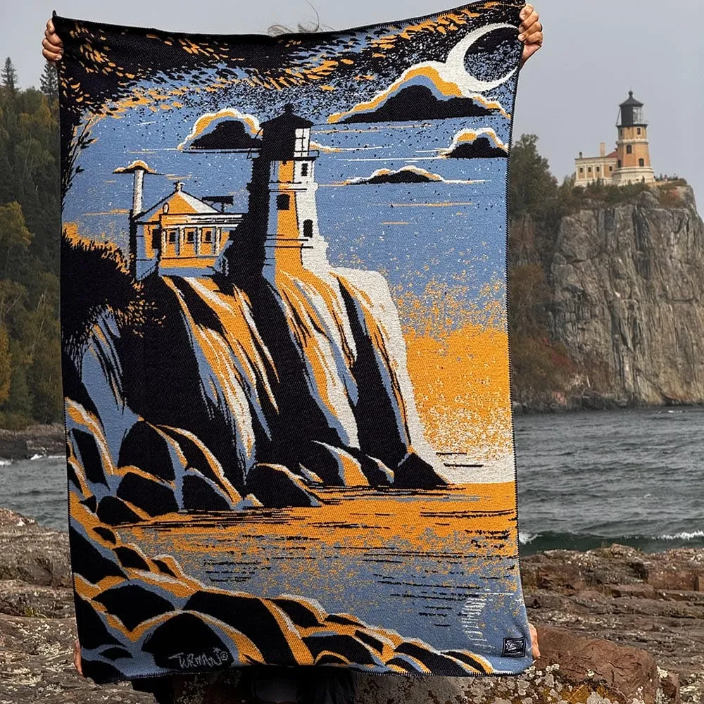 Adam Turman Split Rock Lighthouse Throw