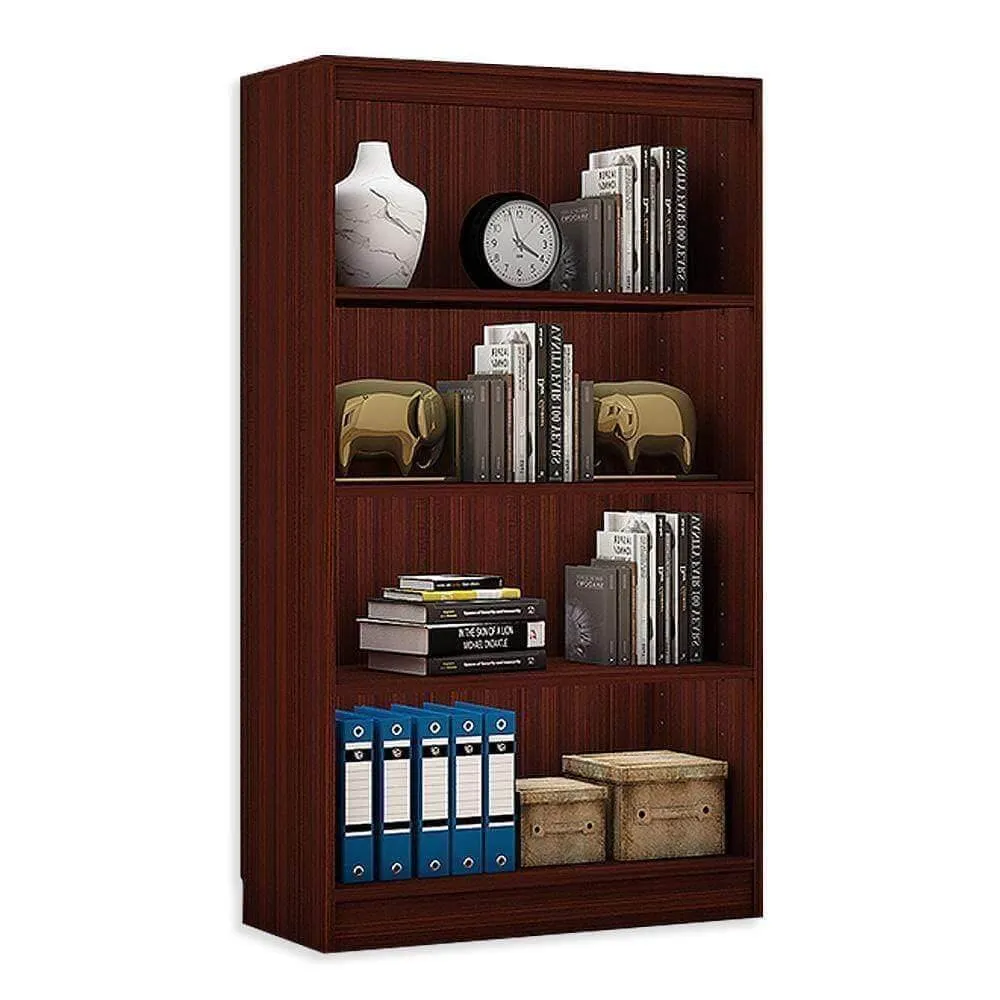 Alpha Bookcase, 4 shelves, 54" high, Mahogany
