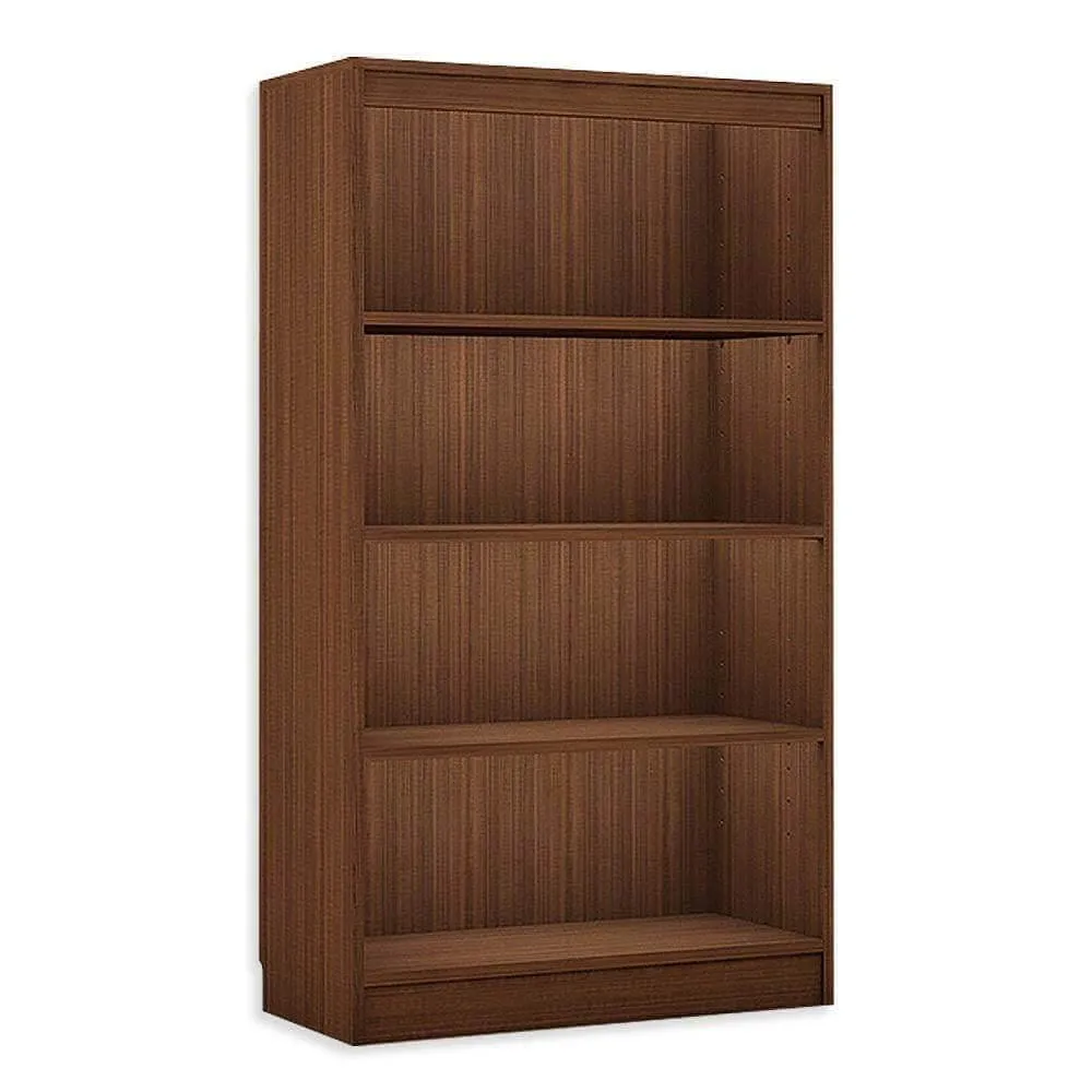 Alpha Bookshelf, 4 shelf, 54" high, Acacia Walnut