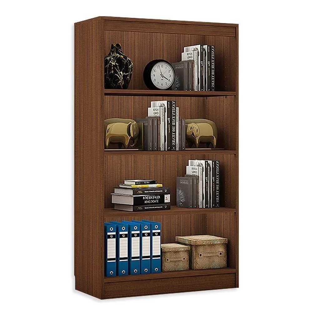 Alpha Bookshelf, 4 shelf, 54" high, Acacia Walnut