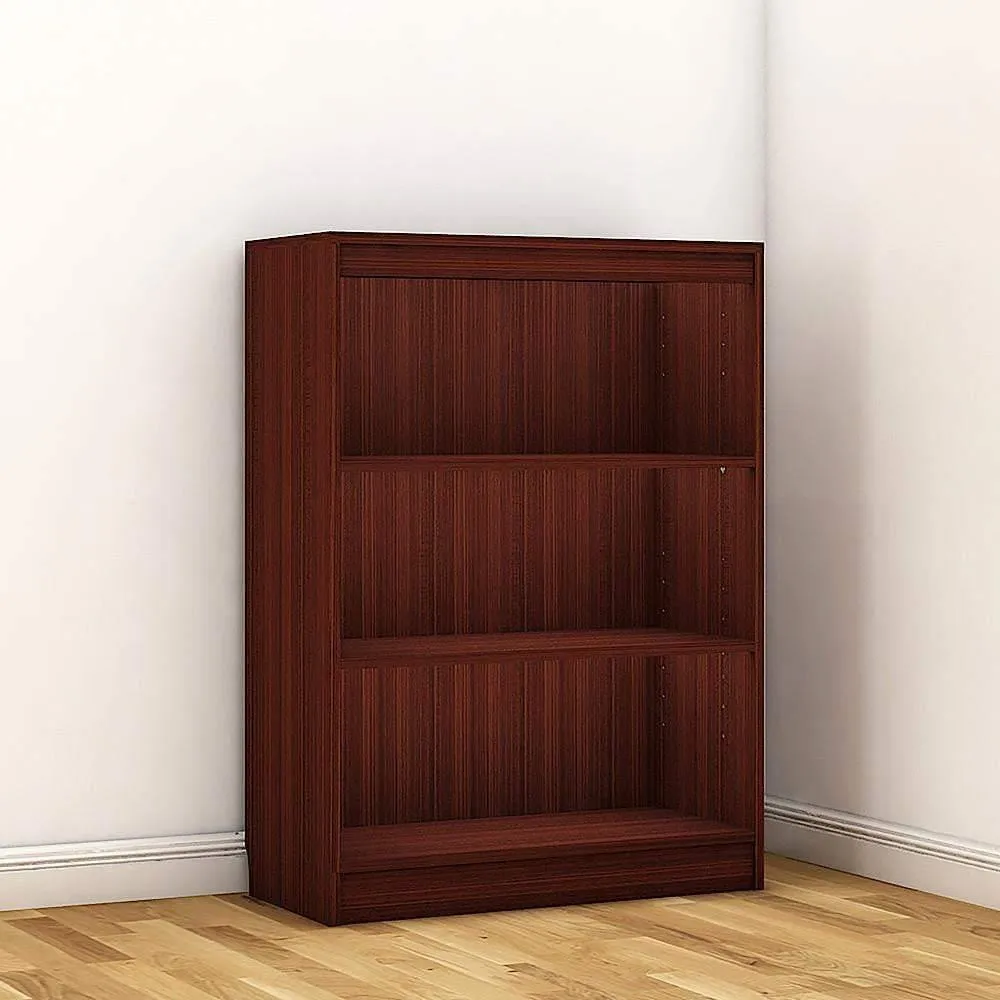 Alpha Bookshelf and Storage Cabinet, 4 shelves, 42" high, Mahogany