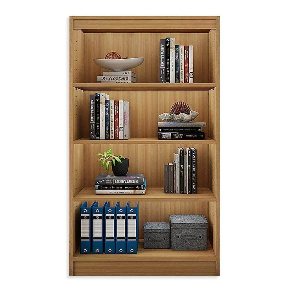 Alpha Bookshelves, 4 shelf, 54" high, Misty Oak