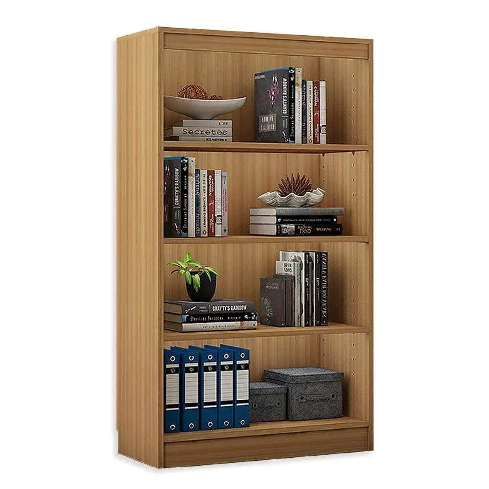 Alpha Bookshelves, 4 shelf, 54" high, Misty Oak