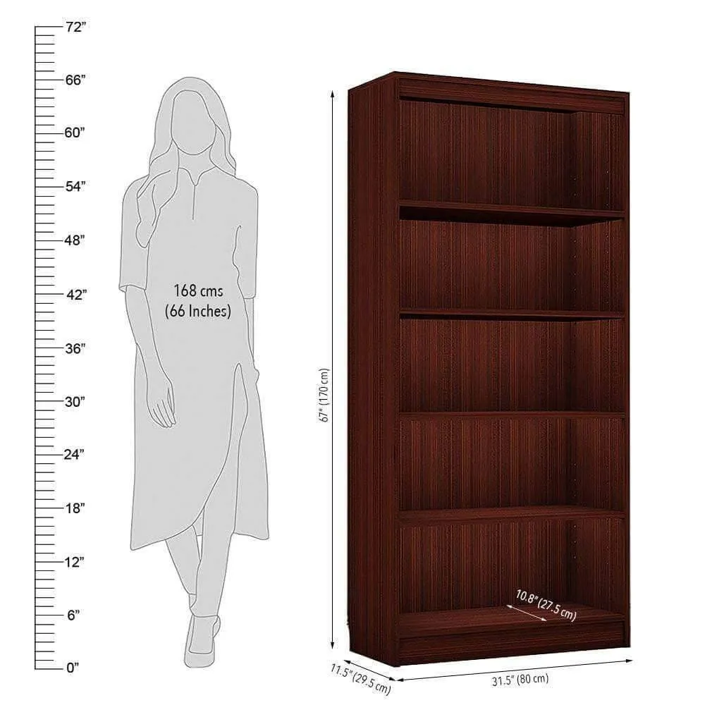 Alpha Bookshelves, Set of 4, Mahogany *Combo Offer*