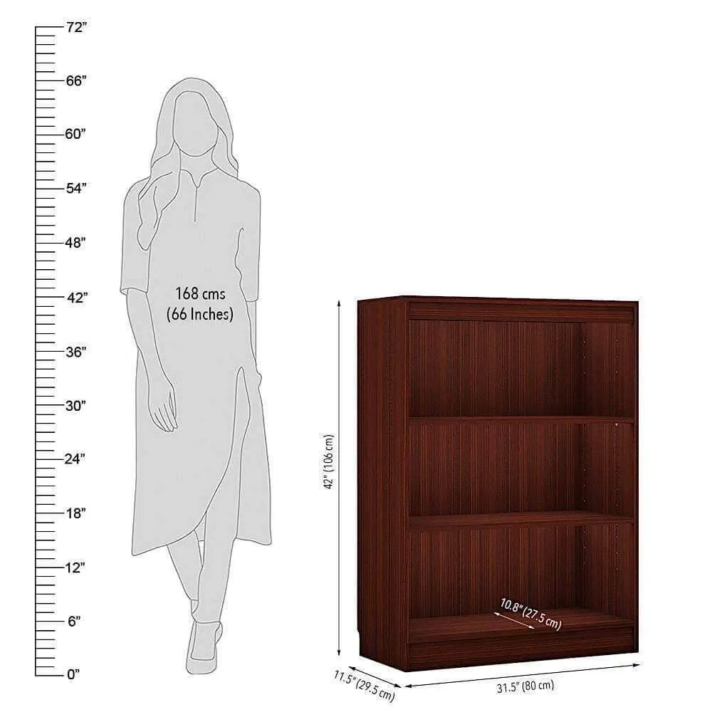 Alpha Bookshelves, Set of 4, Mahogany *Combo Offer*