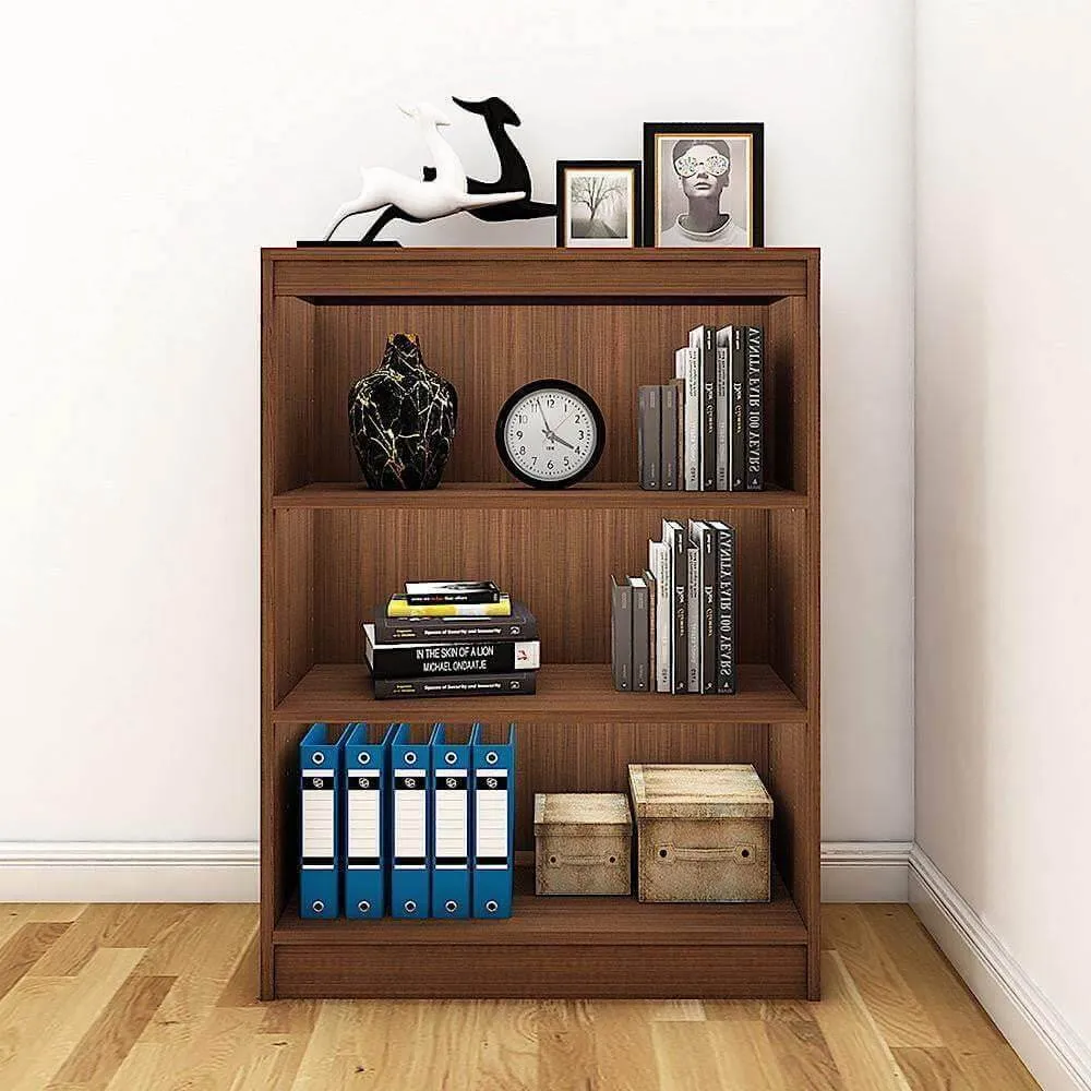 Alpha Storage Unit, 4 tier, 42" high, Acacia Walnut