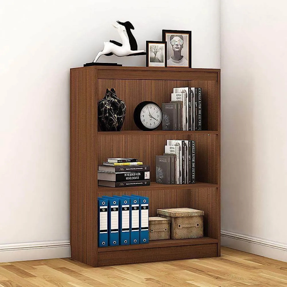 Alpha Storage Unit, 4 tier, 42" high, Acacia Walnut