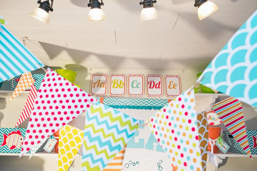 Alphabet Letters | By The Sea | UPRINT | Schoolgirl Style