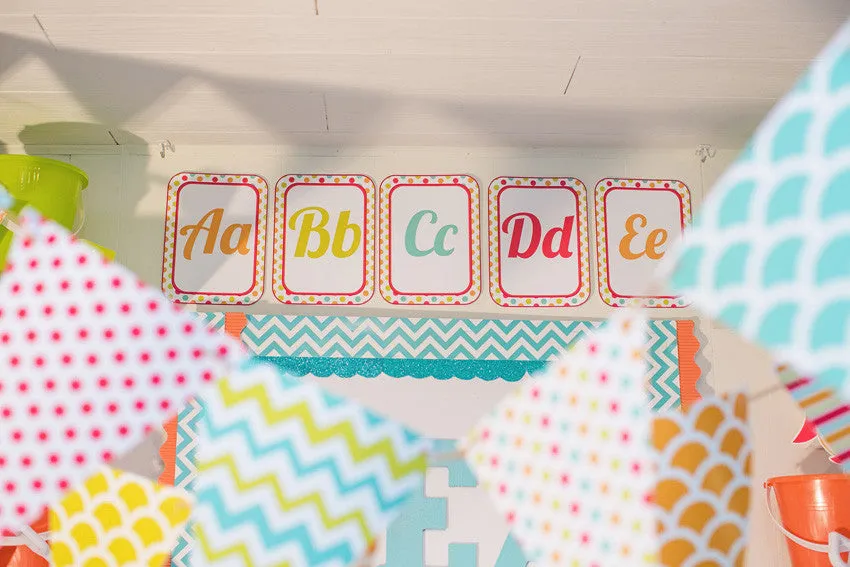 Alphabet Letters | By The Sea | UPRINT | Schoolgirl Style