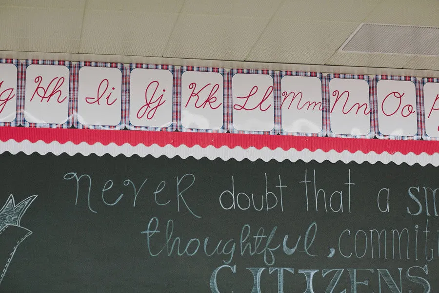 Alphabet Letters - Cursive | County Fair | UPRINT | Schoolgirl Style