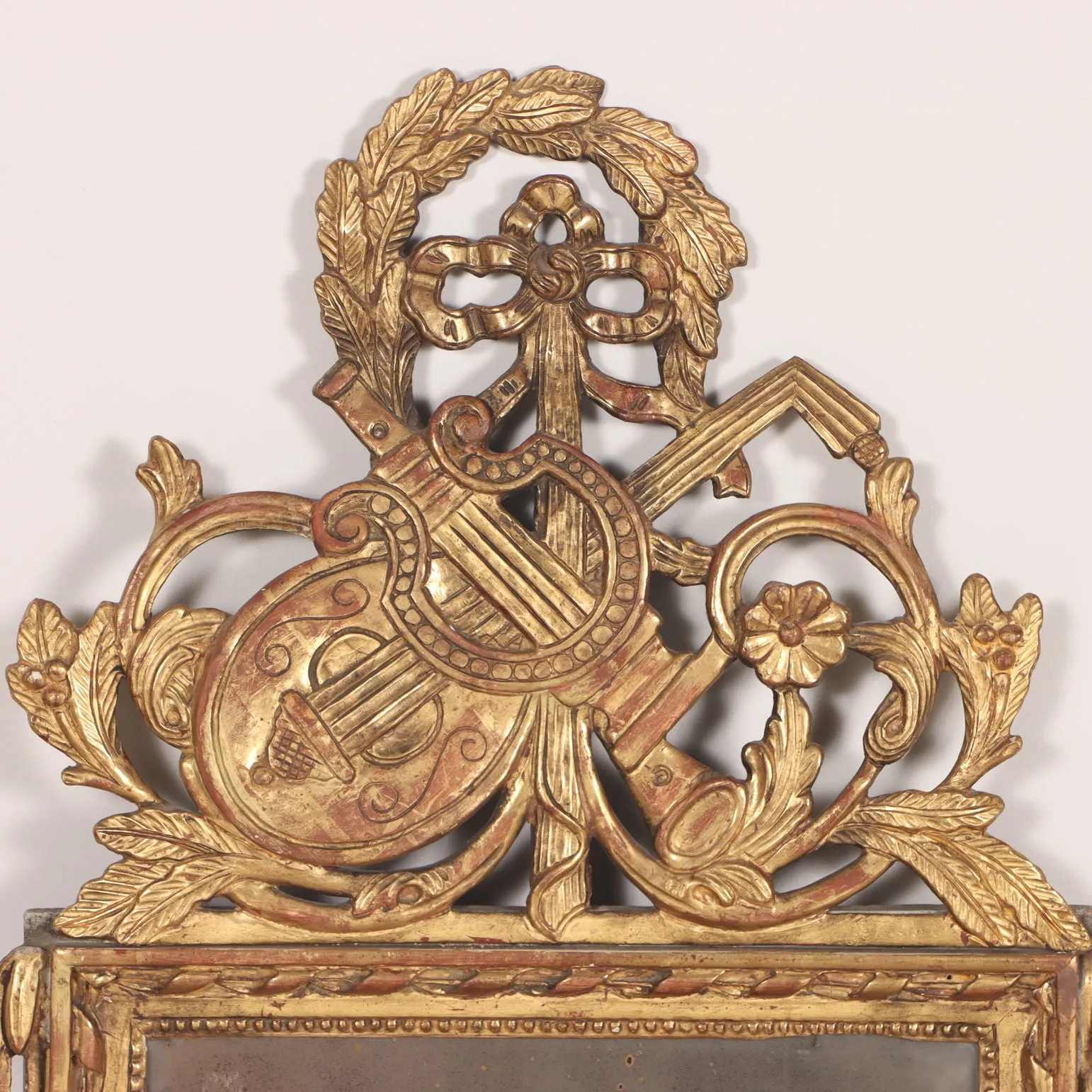 Antique French Carved and Giltwood Mirror circa 1820