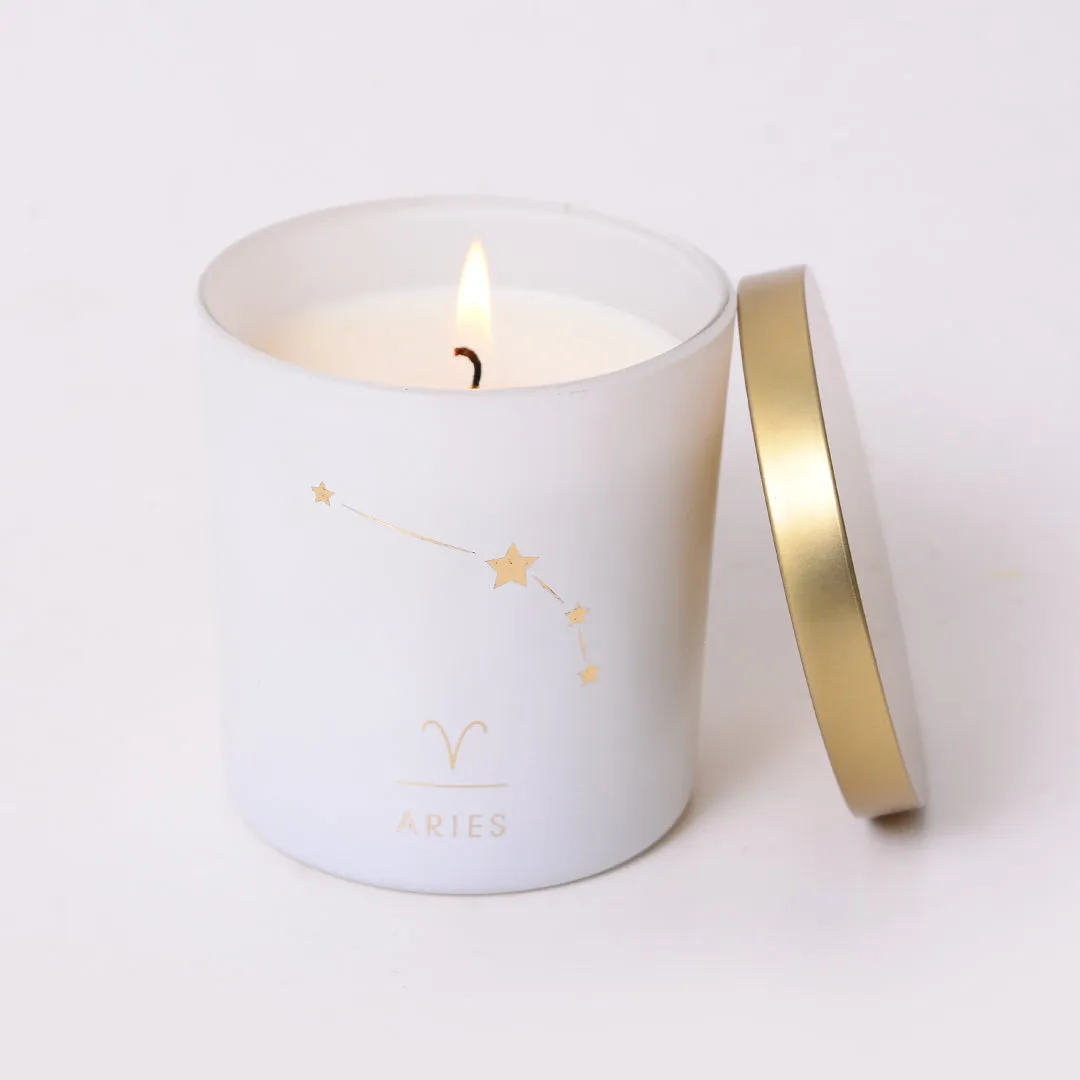 Aries Zodiac Scented Jar Candle - Set of 2