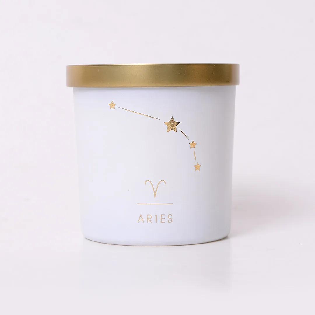 Aries Zodiac Scented Jar Candle - Set of 2