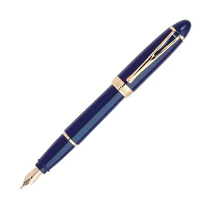 Aurora Ipsilon Deluxe Deluxe Blue - Fountain Pen w/ 14k Gold Nib