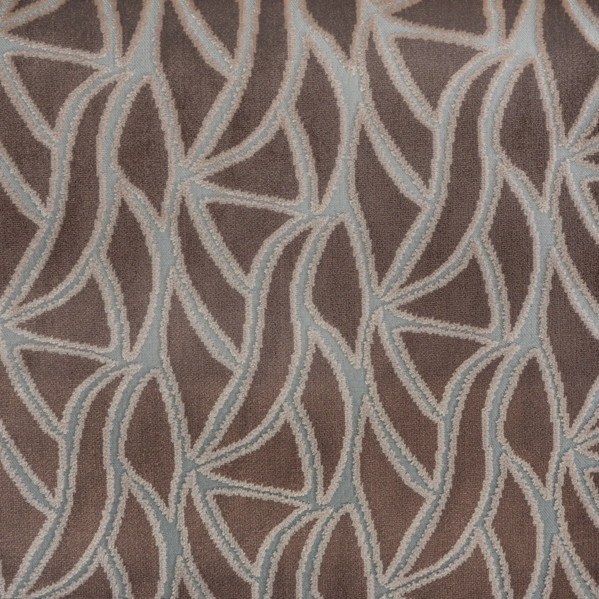 AVALON - MULTI-PURPOSE ABSTRACT CUT VELVET UPHOLSTERY FABRIC BY THE YARD