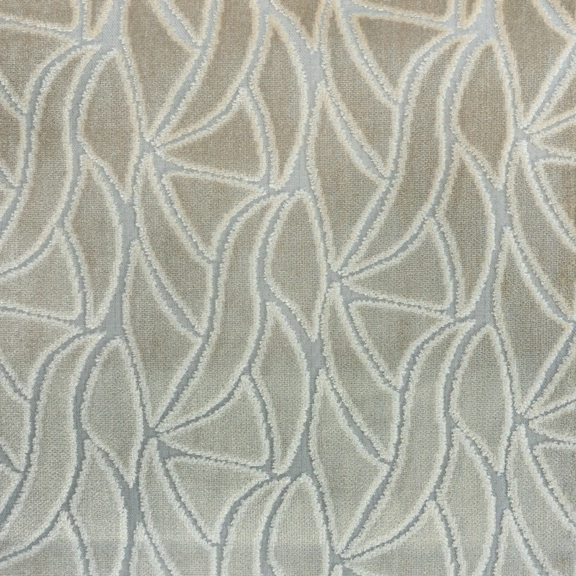 AVALON - MULTI-PURPOSE ABSTRACT CUT VELVET UPHOLSTERY FABRIC BY THE YARD