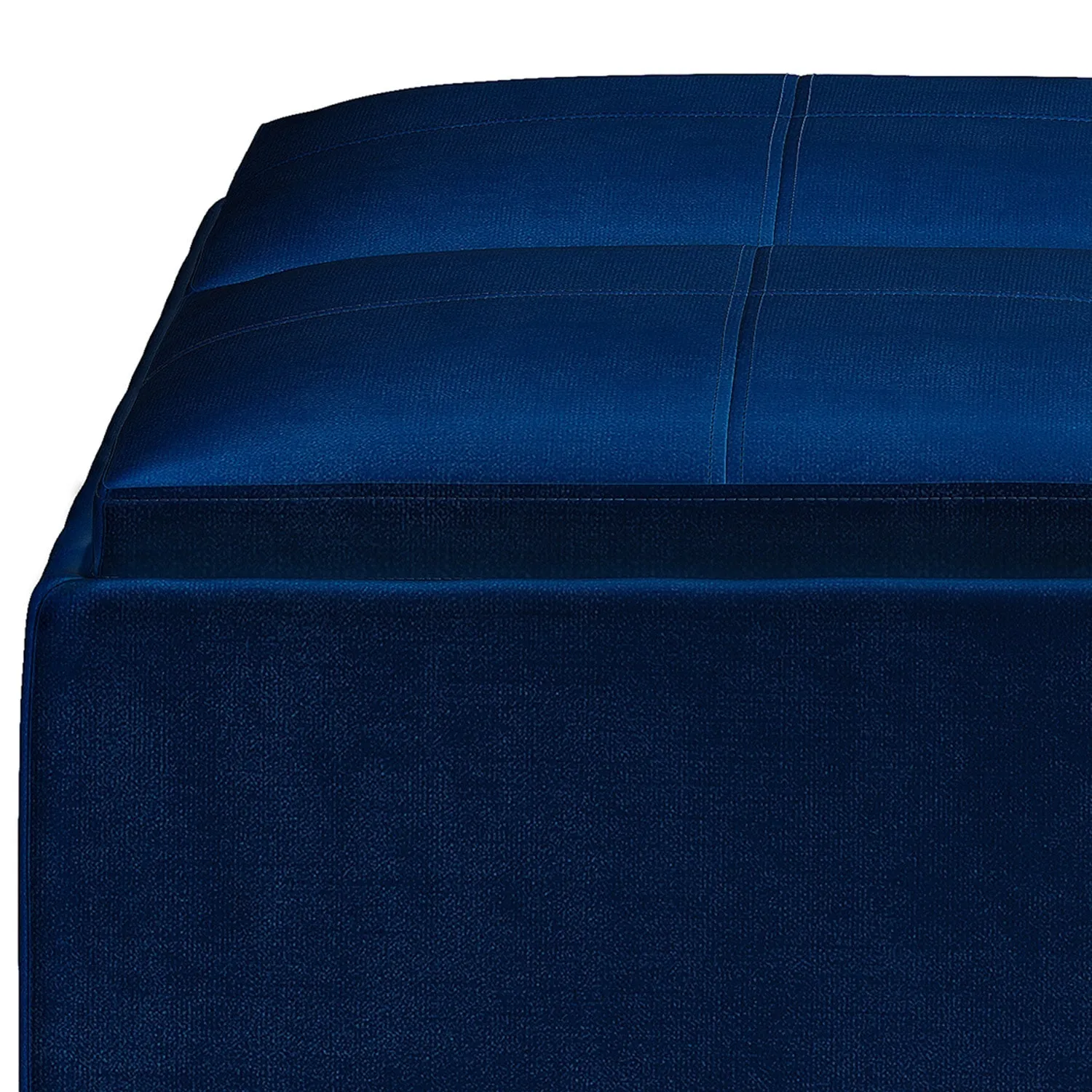 Avalon Table Ottoman in Velvet Fabric