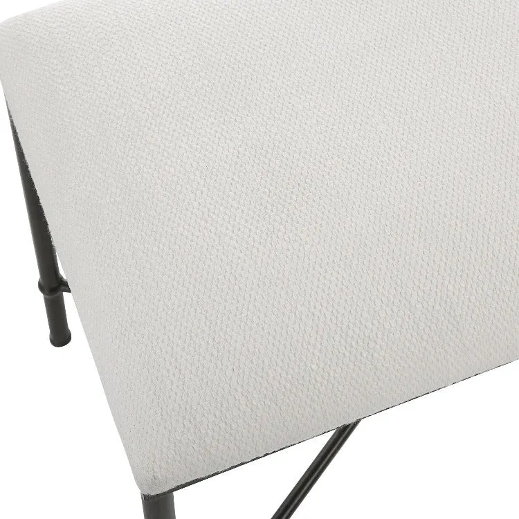 Avenham Small Black Framed Bench