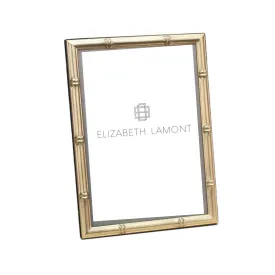 Bamboo Matte Gold Photo Frame