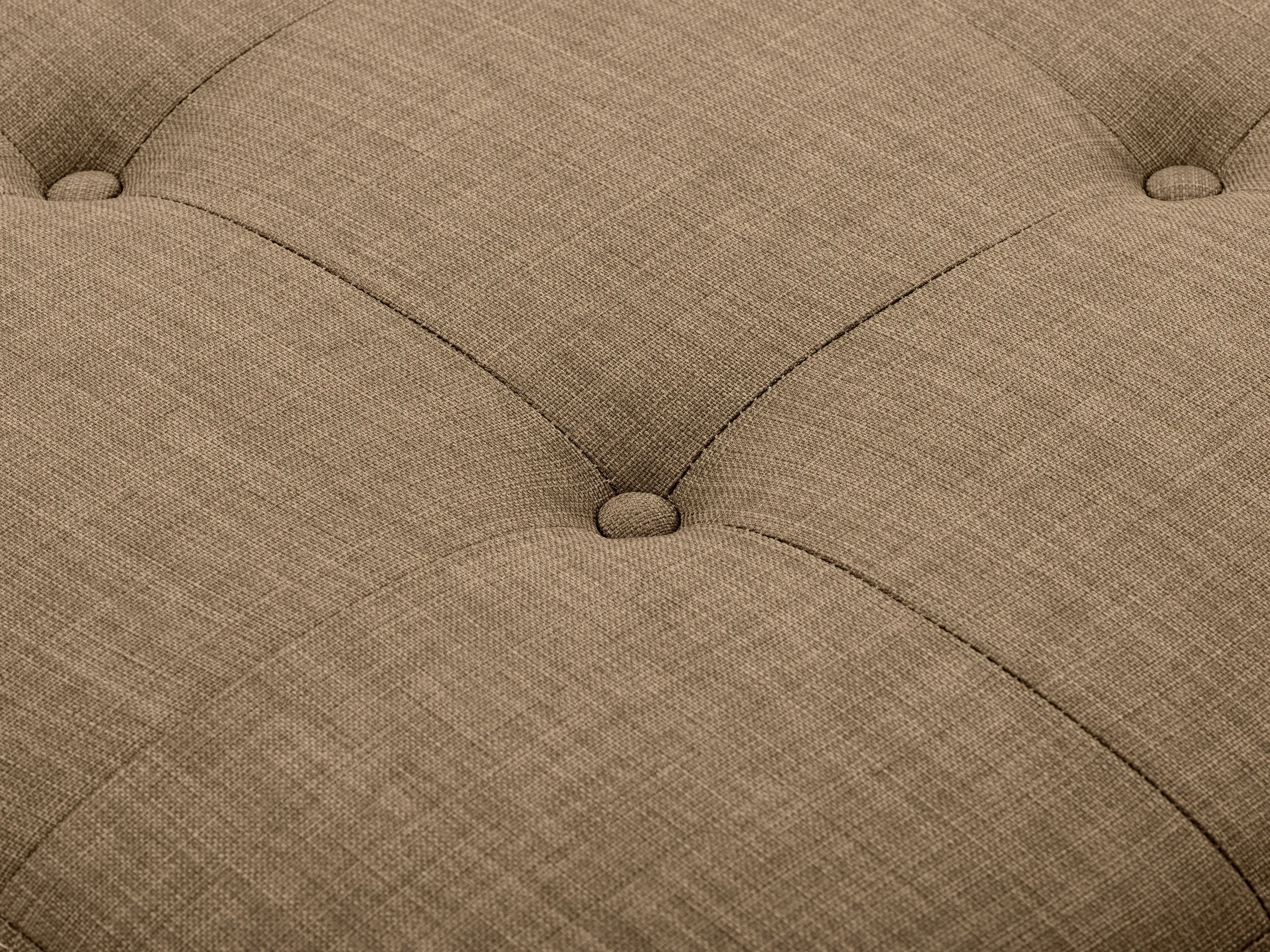 Beige Tufted Storage Bench