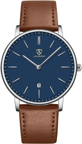 BEN NEVIS Watch, Mens Watch, Minimalist Fashion Simple Wrist Watch Analog Date with Leather Strap