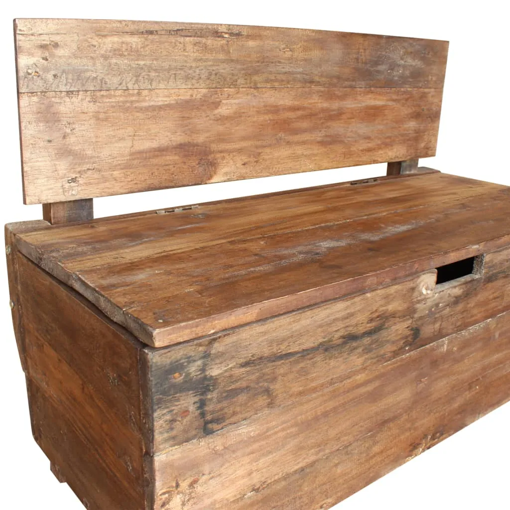 Bench Solid Reclaimed Wood 86x40x60 cm