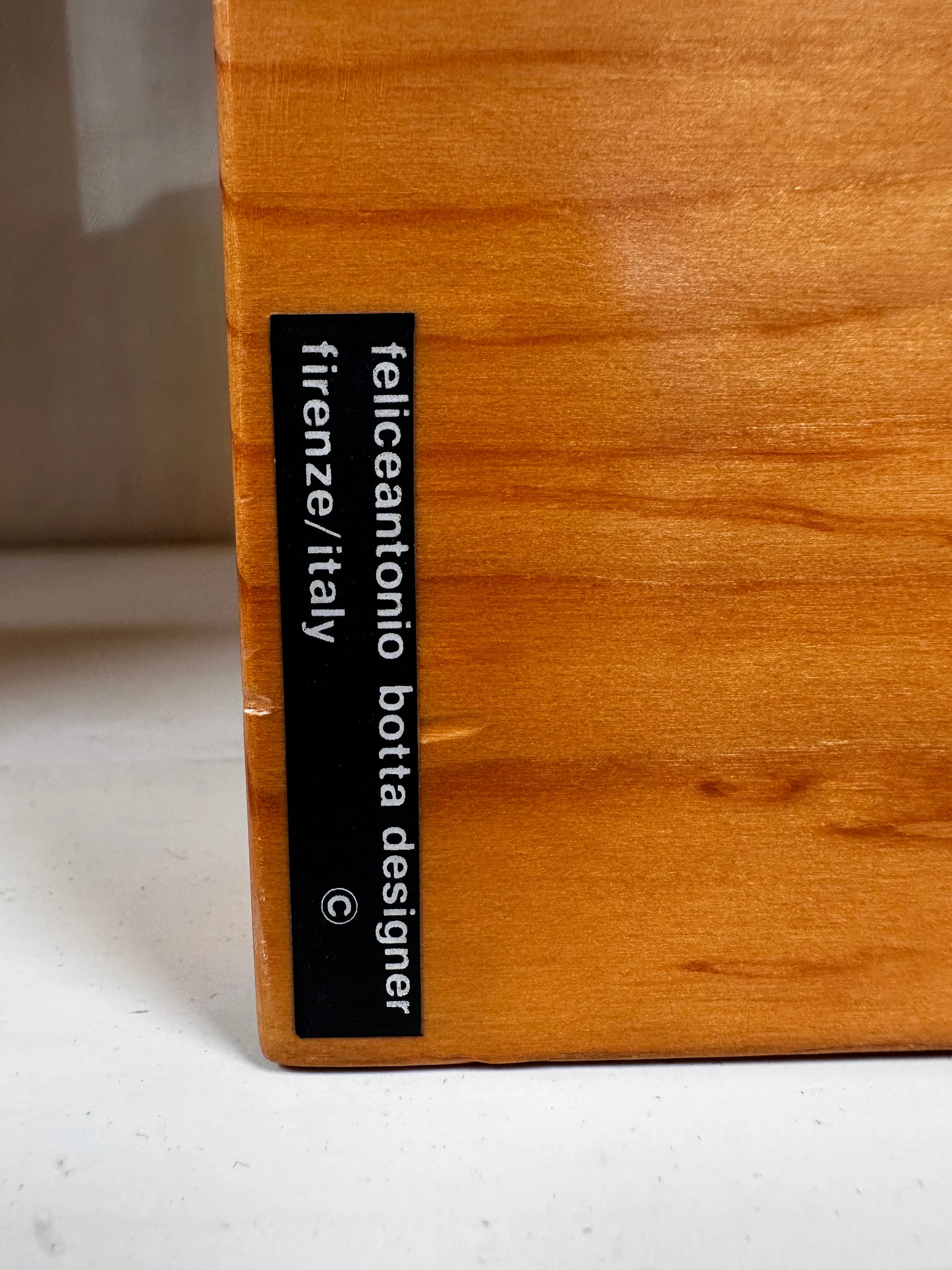 Big Picture Frame in Pine Wood & Steel by Felice Antonio Botta, Italy, 1970s