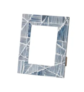 Blue & White Photo Frame