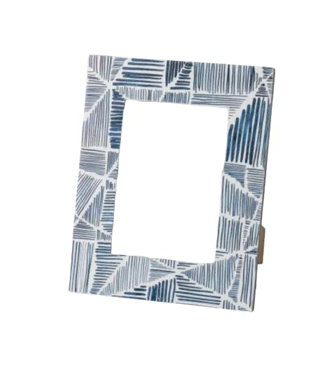Blue & White Photo Frame