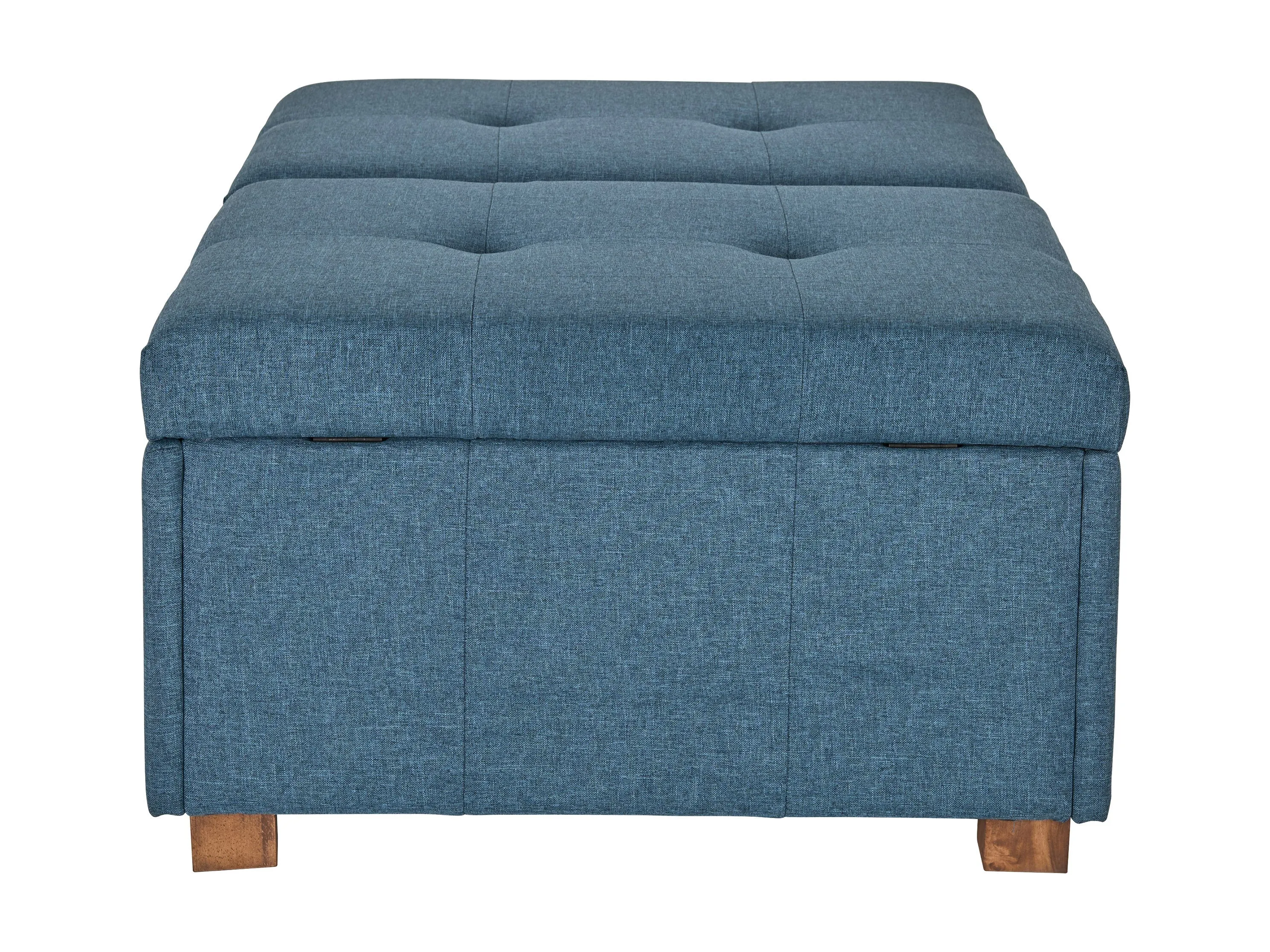 Blue Double Storage Ottoman