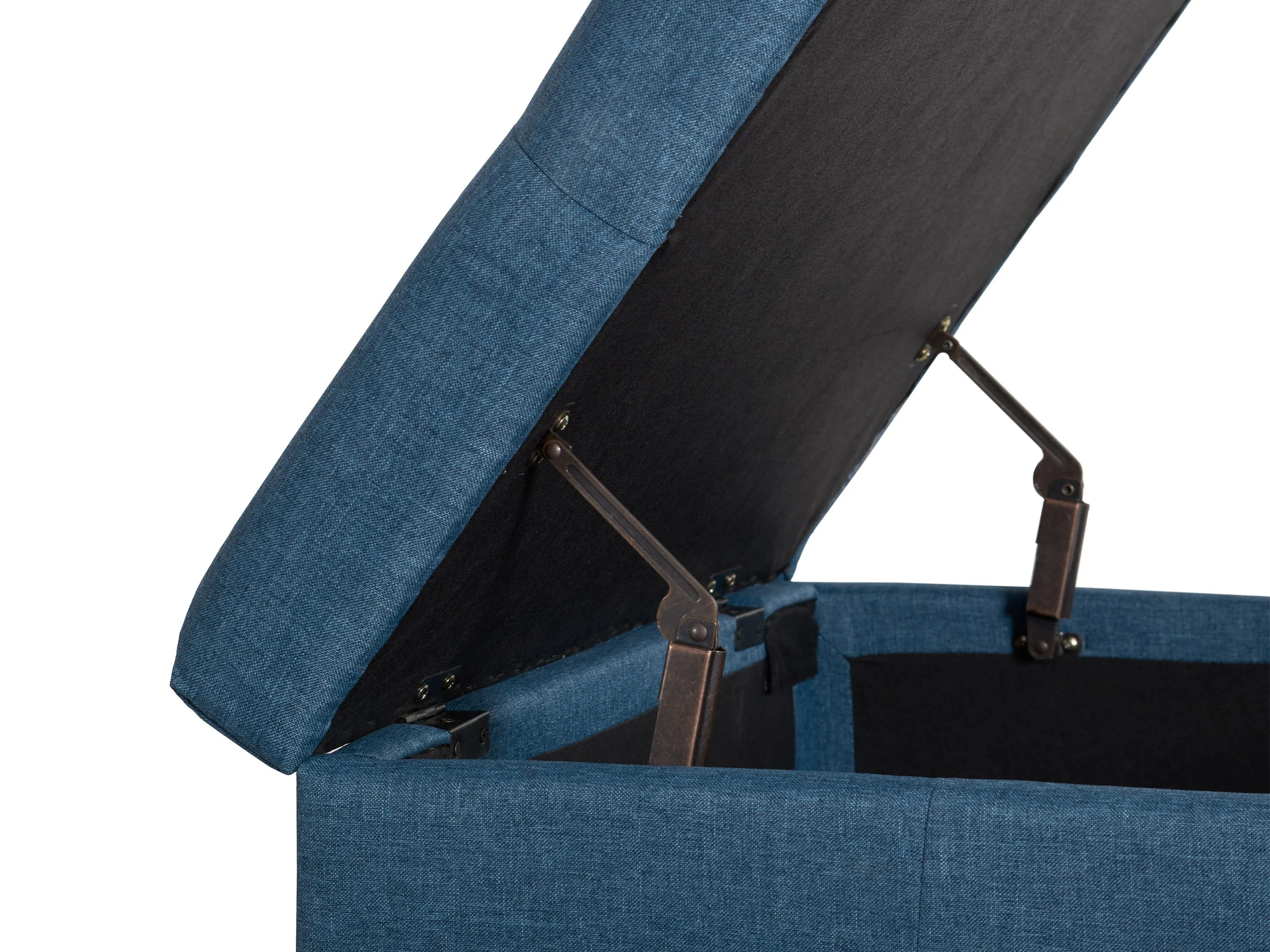 Blue Double Storage Ottoman