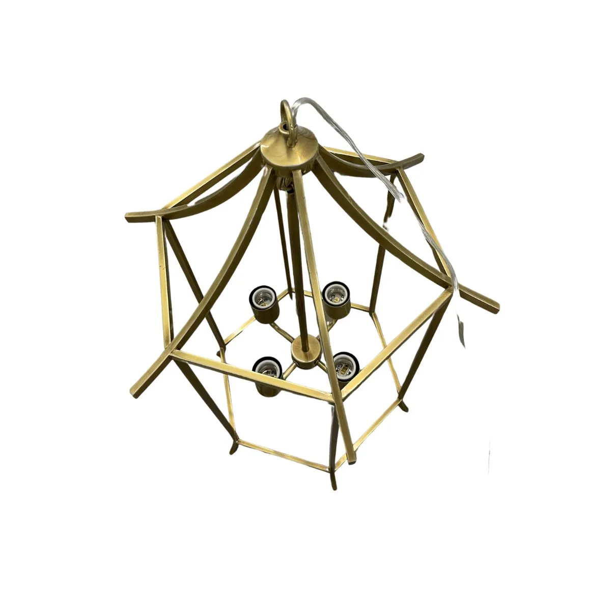 Brass Lantern Chandelier