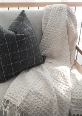 Corfu Honeycomb Throw - Clay