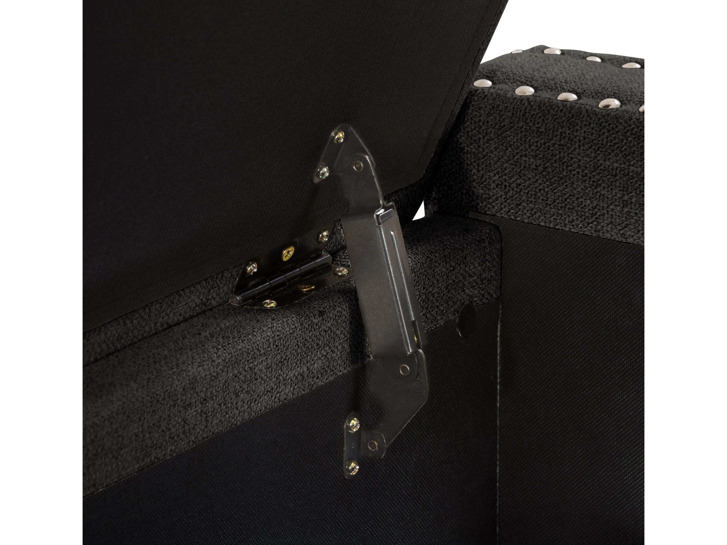 Dark Grey Storage Ottoman
