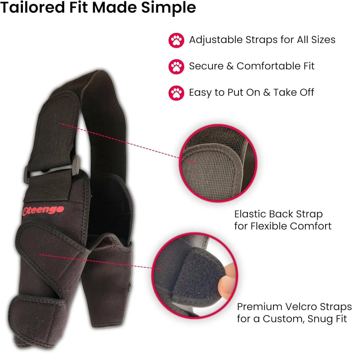 Dog Elbow Protector for calluses & Arthritis Brace  Hygroma Elbow Pads for Dogs. Dog Elbow Brace Front Leg Support, Dog Leg Brace Front. Shoulder brace. dogleggs dog elbow callus protector (Large)