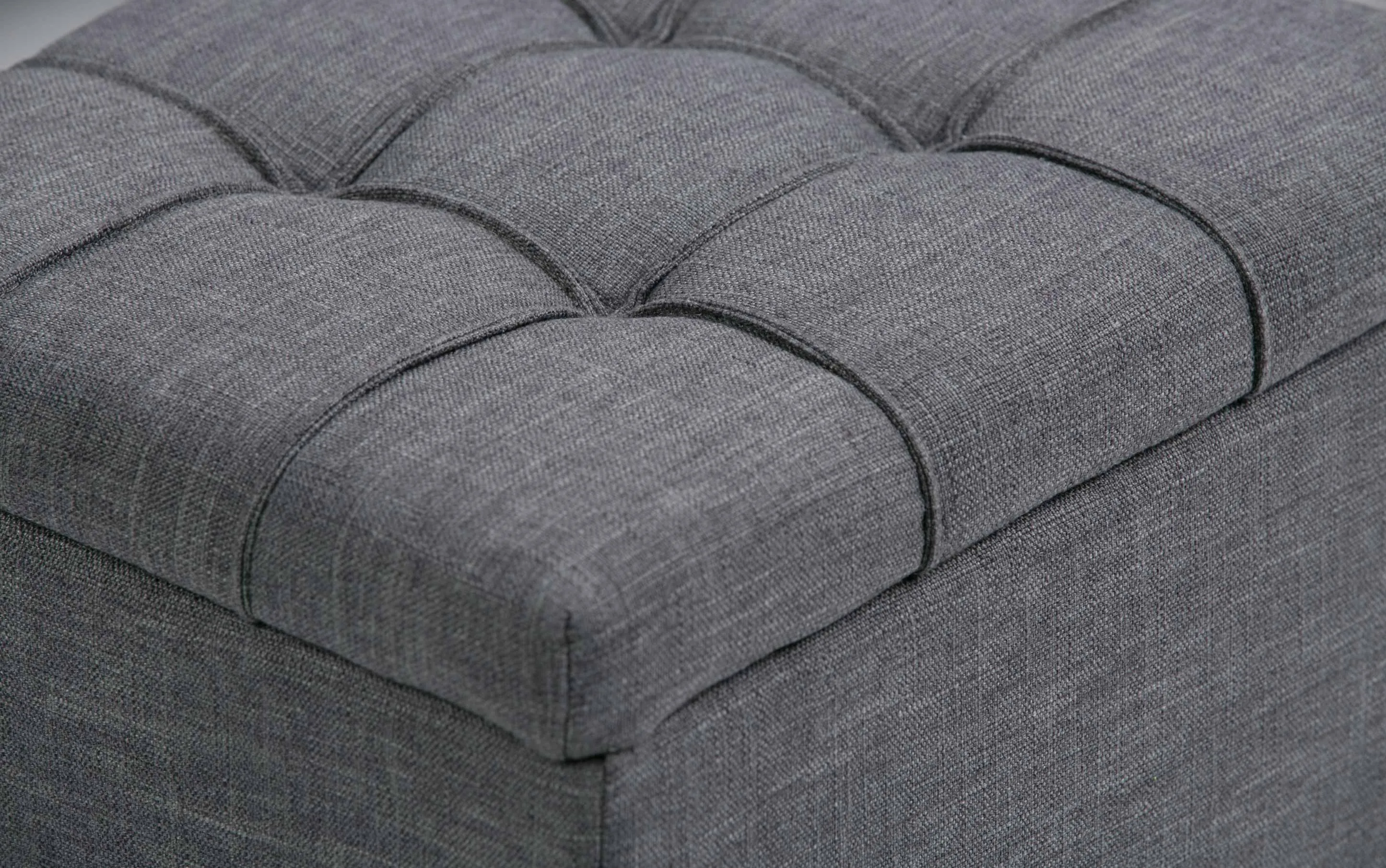 Dover 3 Pc Storage Ottoman in Linen
