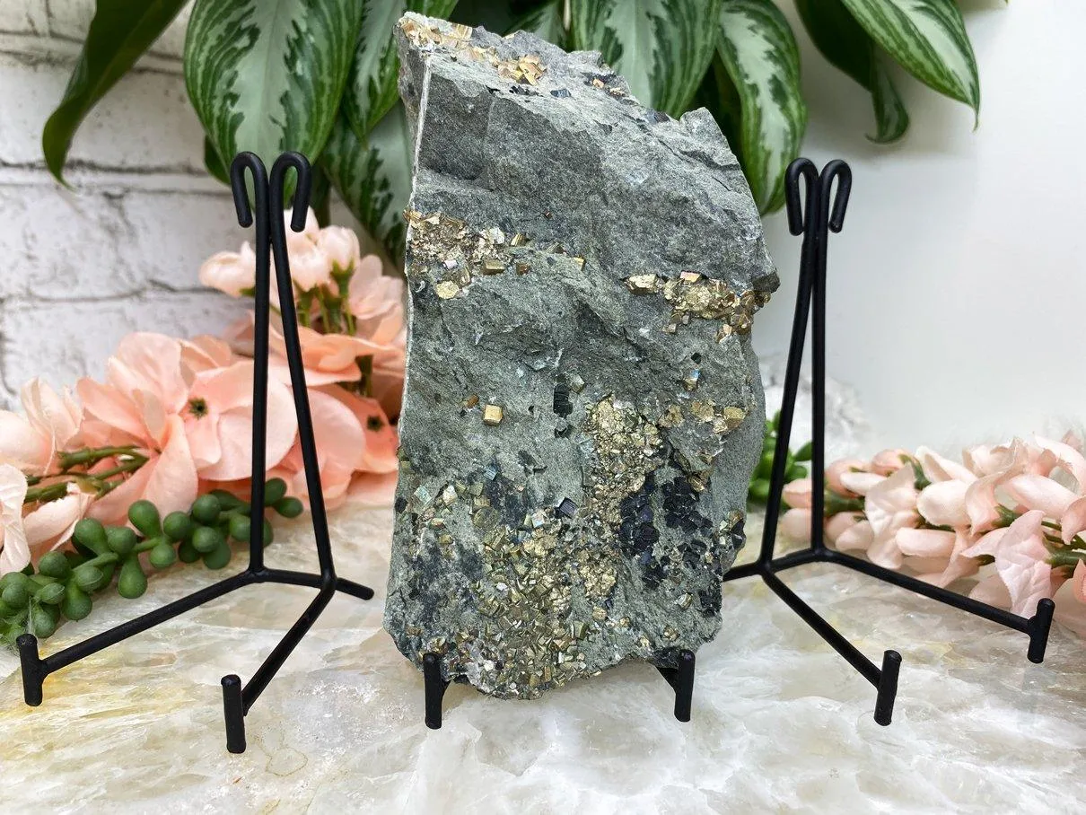 Easel Metal Crystal Display Stands