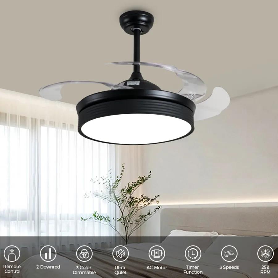 Eli Ceiling Fan   Retractable Blades