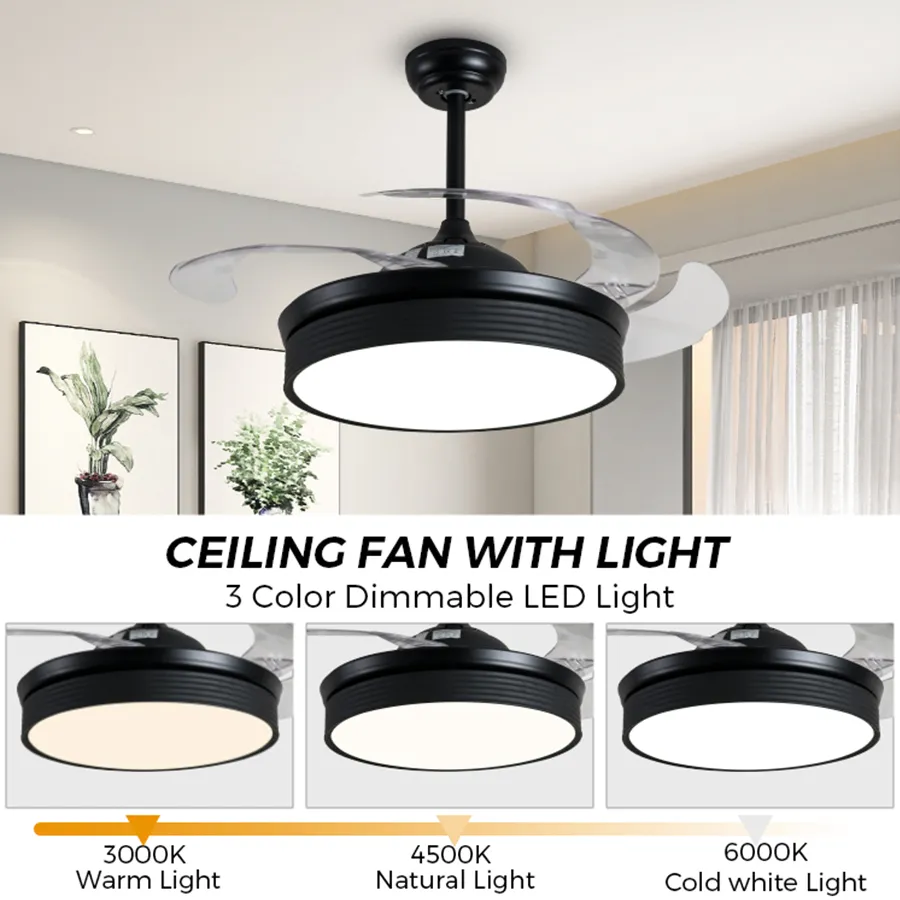 Eli Ceiling Fan   Retractable Blades