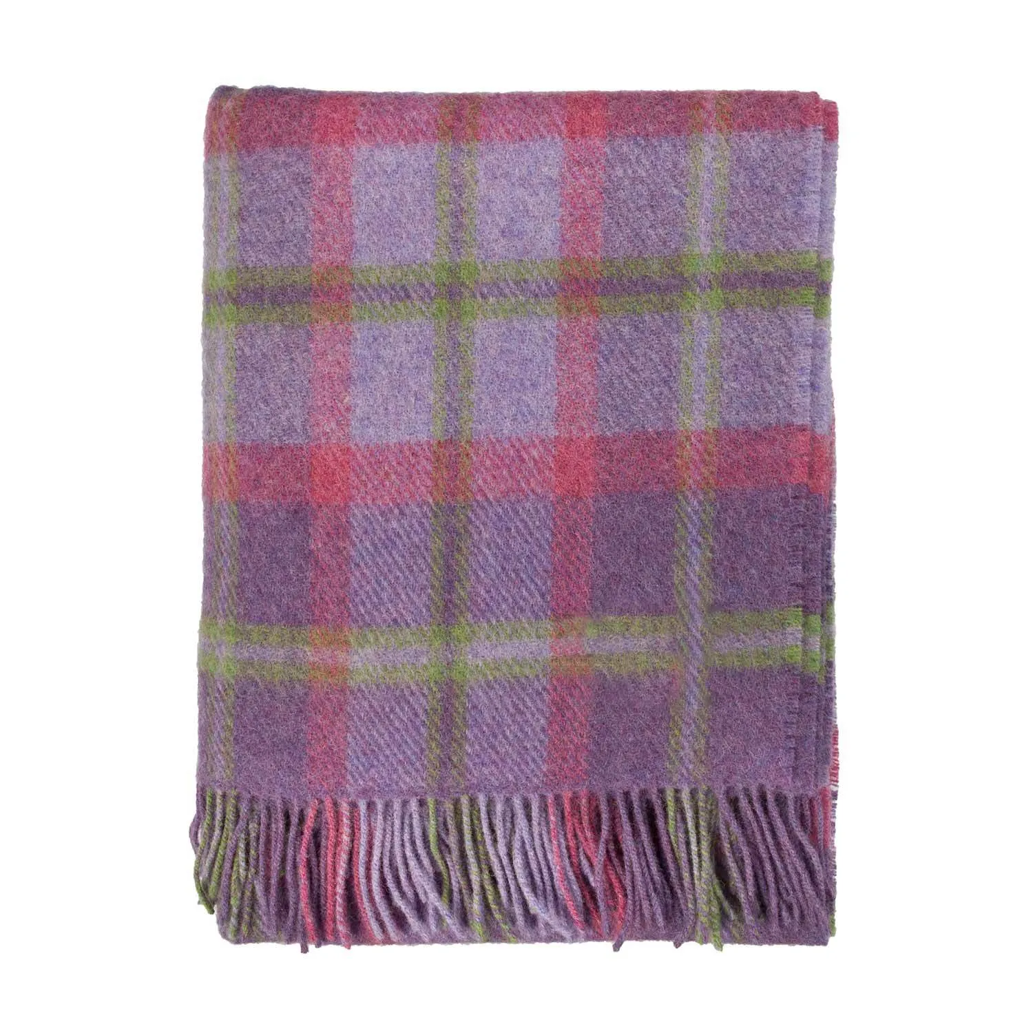 English Country Woollen Throw Heather