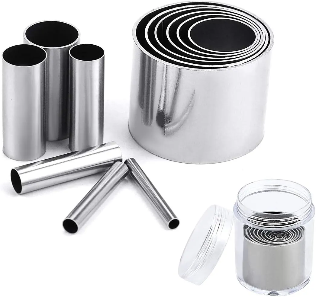 Fireboomoon 12 PCS Hole Hollow Punch Cutter Set with Storage Case,Stainless Steel Round Circle Ring Clay Cutters Ceramics Dotting Baking Indentation Mold Tools for Polymer Clay Pottery Handmade Craft