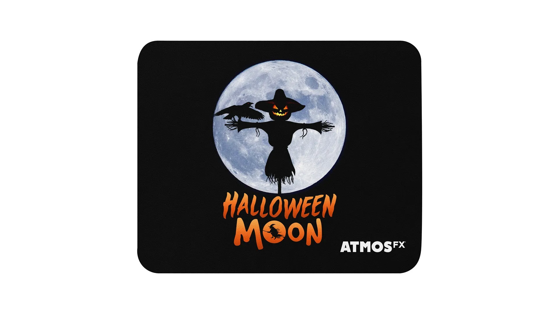 Halloween Moon Scarecrow Mouse Pad